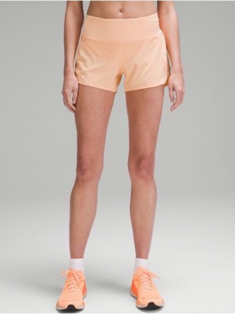 Lululemon Soeed up Mid Rize 4” shorts -summer glow - size 8 - like new
